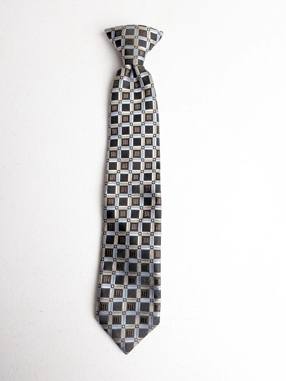 Boys Variety Clip On Ties 10 Pack Bergamo New York/George  11-15 Length Formal